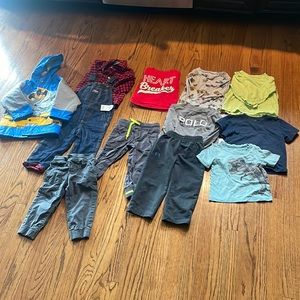 2t boys clothing with raincoat